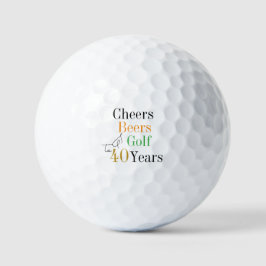 Pelotas De Golf 40.º Cumpleaños de Golf y Cervezas