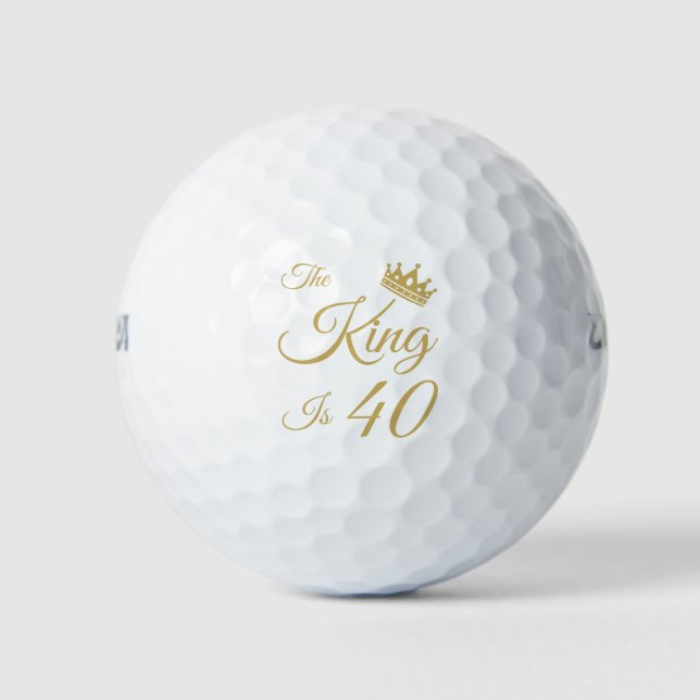 Pelotas De Golf 40 años divertidos para los hombres (Anverso)