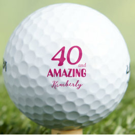 Pelotas De Golf 40 y el asombroso regalo de mamá - 40 cumpleaños r