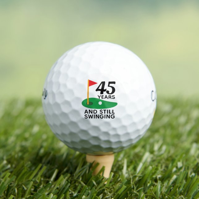 Pelotas De Golf 45 años y todavía se balancean en el 45º cumpleaño (Camiseta in situ)