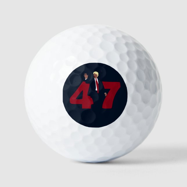PELOTAS DE GOLF 47 TRUMP 2024 (Anverso)