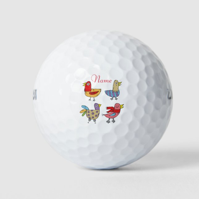 Pelotas De Golf 4 Aves divertidas Thunder_Cove (Anverso)