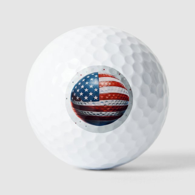 Pelotas De Golf 4 de julio (Anverso)