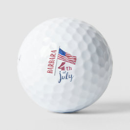 Pelotas De Golf 4 de julio Bandera personalizada estilo