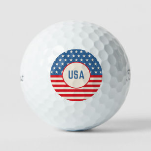 Pelotas De Golf 4 de julio de 2014 Patriotic Golf Ball Rojo Azul B