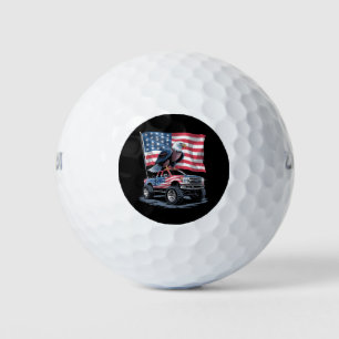 Pelotas De Golf 4 de julio Patriótico Bandera Americana Águila USA