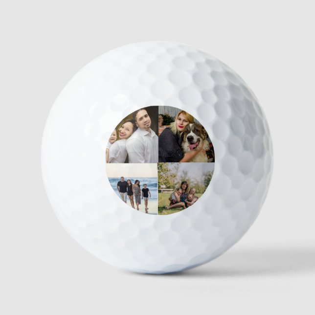 Pelotas De Golf  4 Family Photo Collage Custom (Anverso)