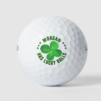 Pelotas De Golf 4 Leaf Clover Shamrock Funny Personalizado