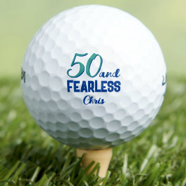Pelotas De Golf 50.ª fiesta de cumpleaños para los hombres magnífi