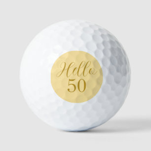 Pelotas De Golf 50.º cumpleaños de oro