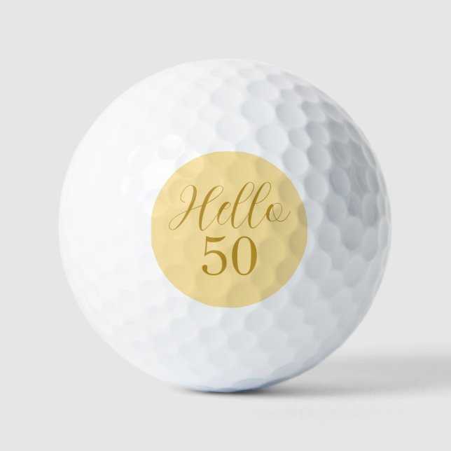 Pelotas De Golf 50.º cumpleaños de oro (Anverso)