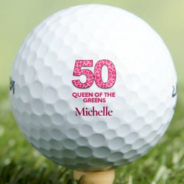 Pelotas De Golf 50.º cumpleaños Golfer 50 años reina de los verdes (Subido por el creador)