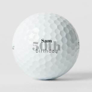 Pelotas De Golf 50.º cumpleaños Titulador Personalizado Pro V1