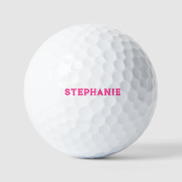 Pelotas De Golf 50.º nombre rosado de Lady Golfer