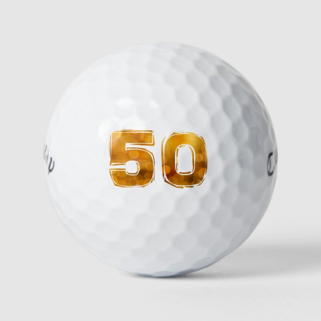 Pelotas De Golf 50. 50 Geburtstag (Anverso)