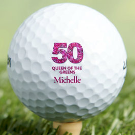 Pelotas De Golf 50 años Reina rosa de los Verdes 50 años