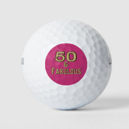Pelotas De Golf 50 y fabuloso cumpleaños de los golfistas