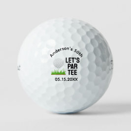 Pelotas De Golf 50th Fiftieth Birthday Funny Golfer Sports Player
