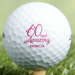 Pelotas De Golf 60º regalo para abuela Escritura rosa Increíble