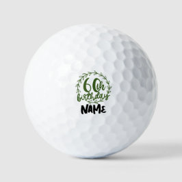 Pelotas De Golf 60.º cumpleaños del golfista