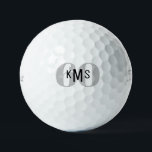Pelotas De Golf 60.º cumpleaños Monograma Titulador Pro V1 Golf Ba<br><div class="desc">"60" o cualquier edad. Inicial.</div>