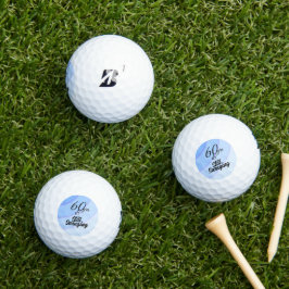 Pelotas De Golf 60 años de Blue Swirls
