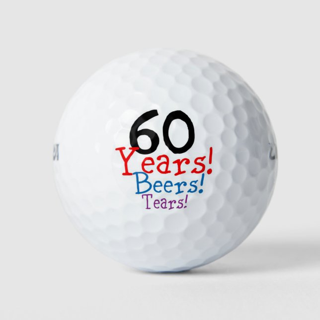 Pelotas De Golf 60 cumpleaños (Anverso)