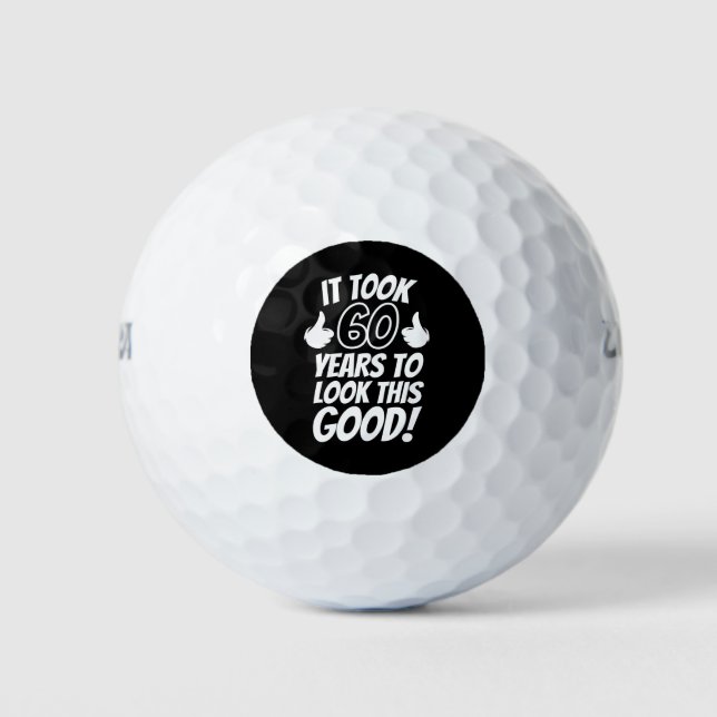 Pelotas De Golf 60 cumpleaños (Anverso)