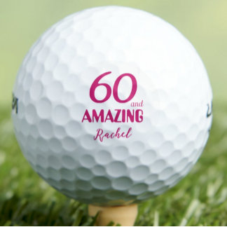 Pelotas De Golf 60 y el asombroso regalo de Amigo - 60 cumpleaños
