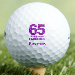 Pelotas De Golf 65 YA Fabuloso regalo de mamá - Purpurina púrpura