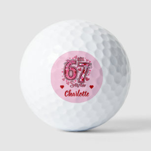 Pelotas De Golf 6 7 Seis Siete Tendencia De Meme Chicas Nombre Ros
