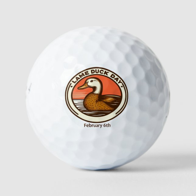 Pelotas De Golf 6 de febrero - Día del Pato Cojo (Anverso)