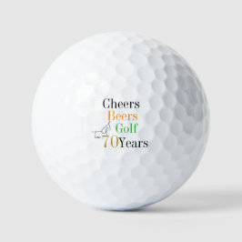 Pelotas De Golf 70.º Aniversario del Golf Saludos y Cervezas