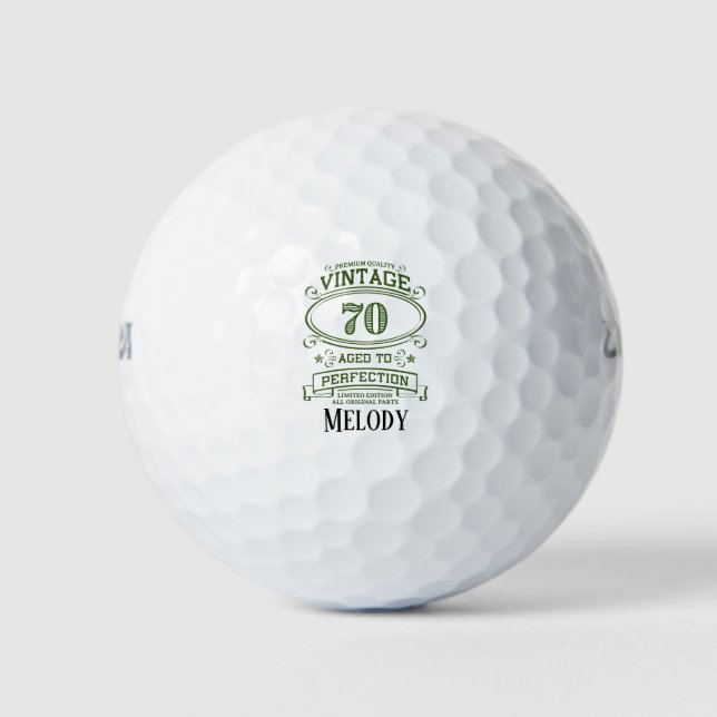 Pelotas De Golf 70 Aniversario del Golf (Anverso)