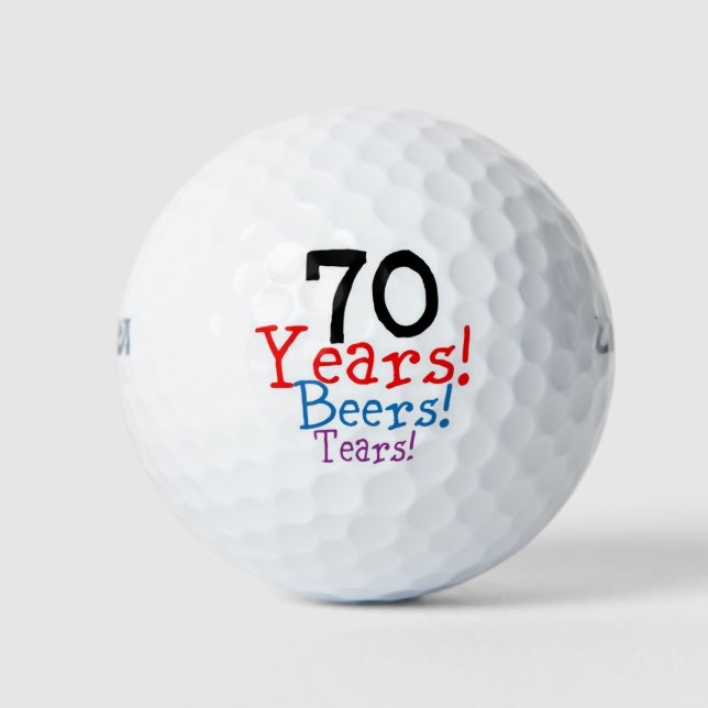 Pelotas De Golf 70 cumpleaños (Anverso)