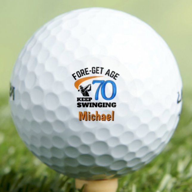 Pelotas De Golf 70° cumpleaños para el marido - regalo de 70 años  (Subido por el creador)
