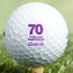 Pelotas De Golf 70 Flores púrpuras fabulosas de 70 años de la hist