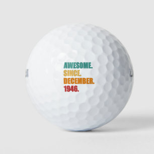 Pelotas De Golf 75.ª cosecha de cumpleaños 1946 Diciembre
