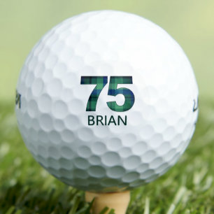 Pelotas De Golf 75.ª Regalo de chapa para el vecino - 75 y legenda