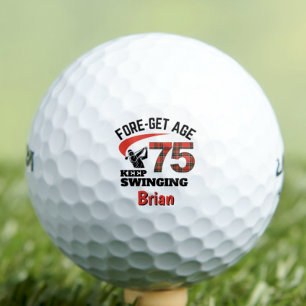 Pelotas De Golf 75.º regalo para el vecino - Red Tartan Fun