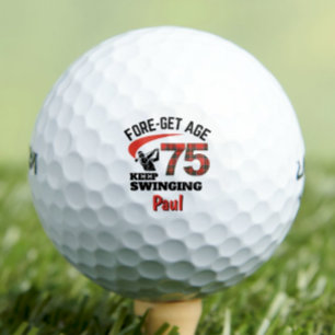 Pelotas De Golf 75.º regalo para un amigo - 75 años de edad para o