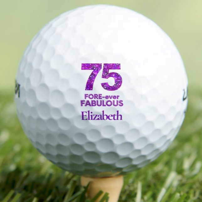 Pelotas De Golf 75 Flores púrpuras de 75 Años Fabulosas (Subido por el creador)
