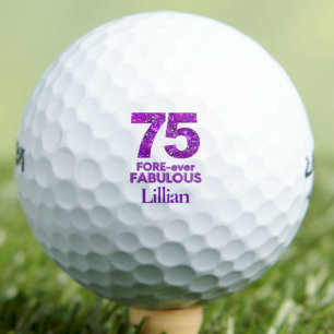 Pelotas De Golf 75 YA Fabuloso regalo de esposa - Keepsake floral