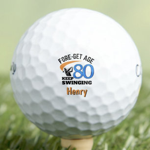 Pelotas De Golf 80.º regalo de cumpleaños para el vecino - Sigue b