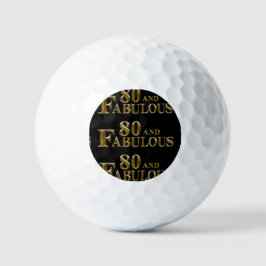 Pelotas De Golf 80 cumpleaños