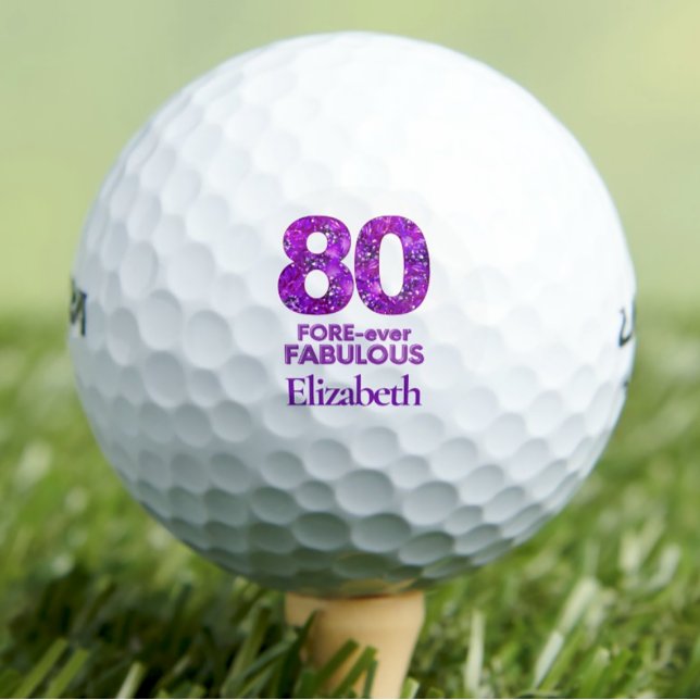 Pelotas De Golf 80 Flores Púrpura Fabulosas Nacidas 80 (Subido por el creador)