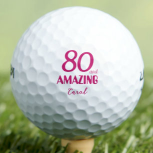 Pelotas De Golf 80 y asombroso regalo de vecino - 80 cumpleaños ro