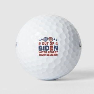 Pelotas De Golf 9 de los 4 votantes de Biden lamentan su decisión