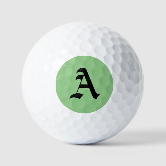 Pelotas De Golf "A" Inicial (Anverso)