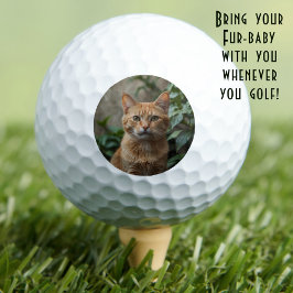 Pelotas De Golf A la mejor foto del Personalizado de papá gato de 